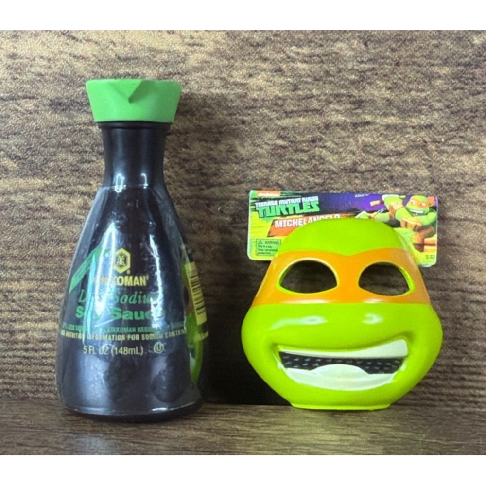 Mini Brands Foodie Series 2 Kikkoman Soy Sauce & TMNT Mask Collectibles Toy Lot